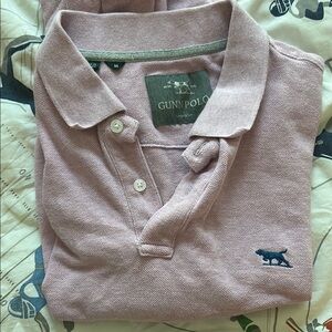 Gunn Polo Men's Mauve Knit Polo with Embroidered Logo